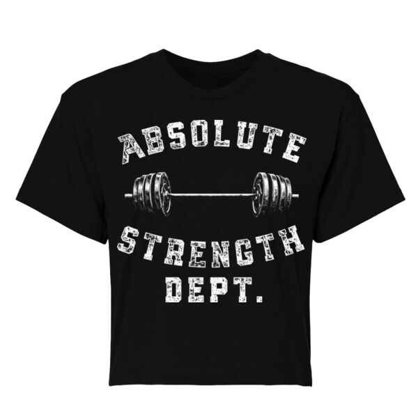 STRENGTH DEPT. - WOMEN'S CROP T-SHIRT - $H78AC6$ Thumbnail