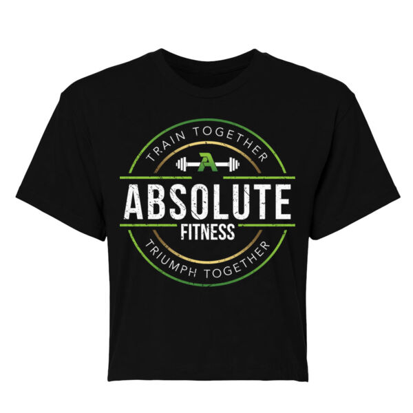 CIRCLE BADGE - WOMEN'S CROP T-SHIRT - $T5JW6C$ Thumbnail